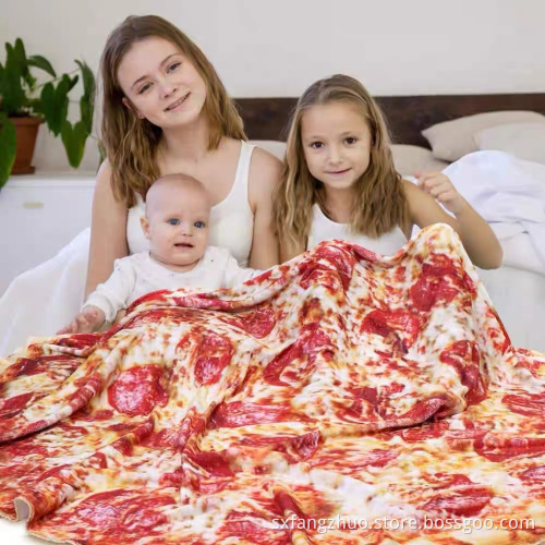 vacuum package in stock borito design microfiber plush buritto blanket